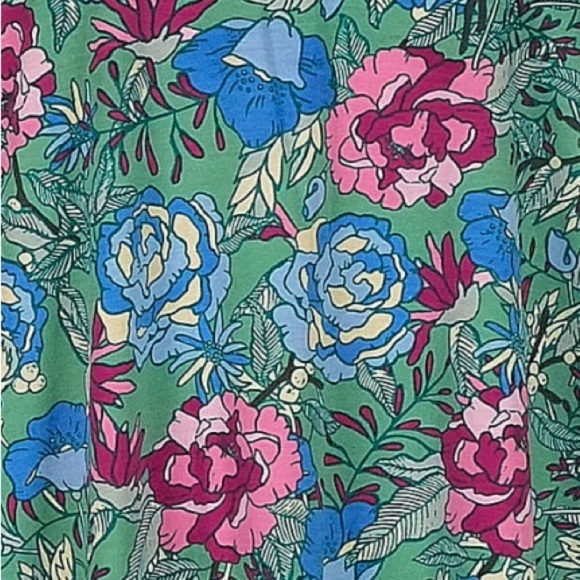 LuLaRoe Roses Floral Garden Party Oversized Irma High Low Tunic Blouse Size M - Picture 5 of 5